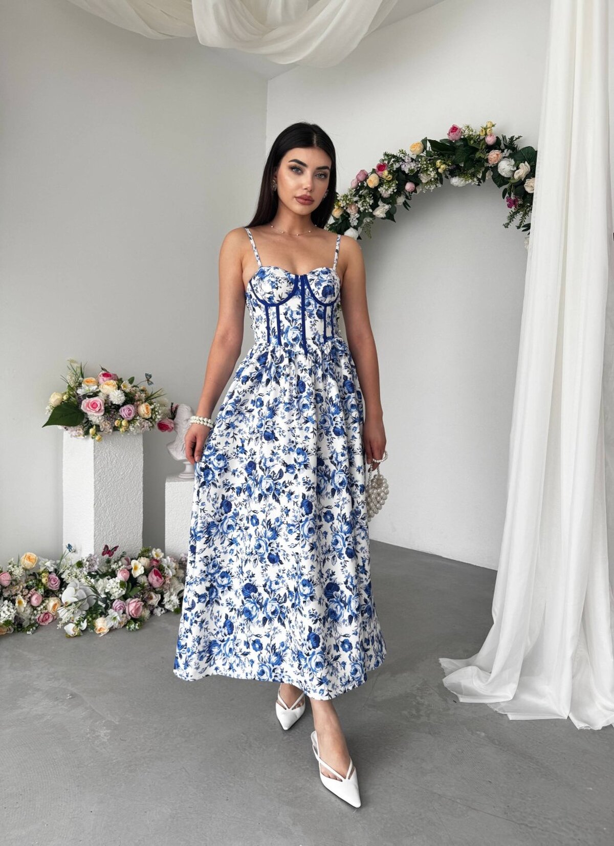 Delya İp Askılı Elbise