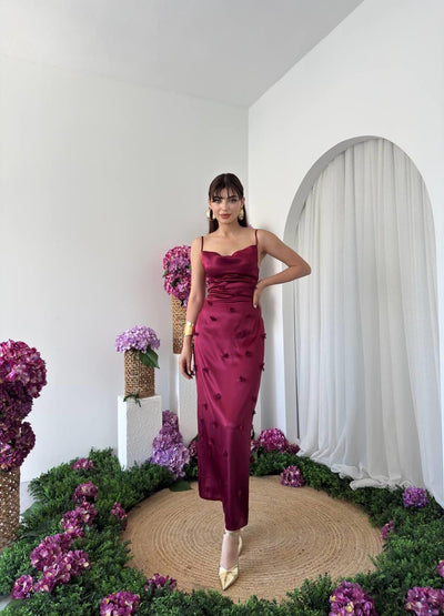 Rochie Dora cu detalii florale