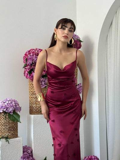 Rochie Dora cu detalii florale