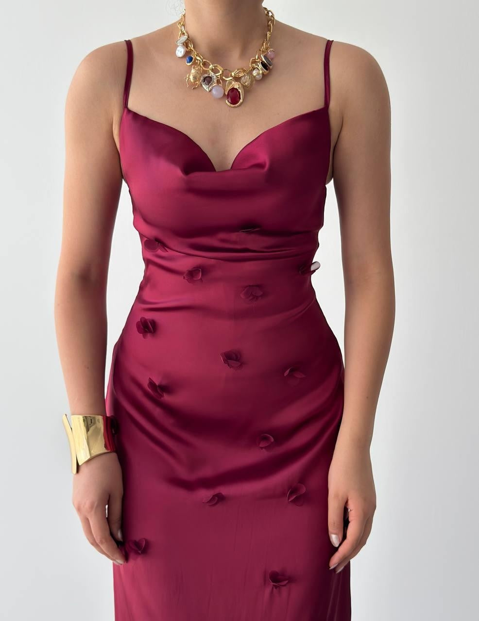 Rochie Dora cu detalii florale