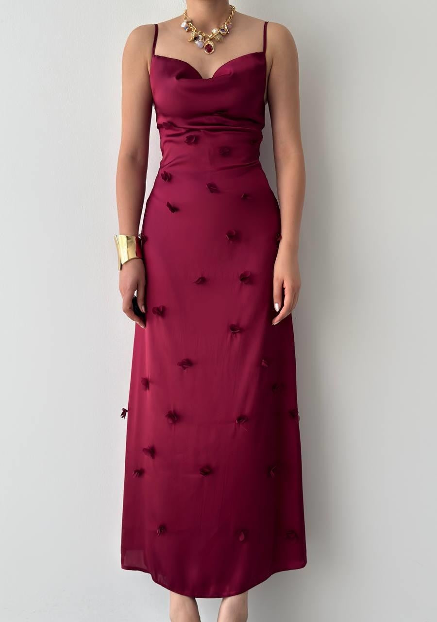 Rochie Dora cu detalii florale