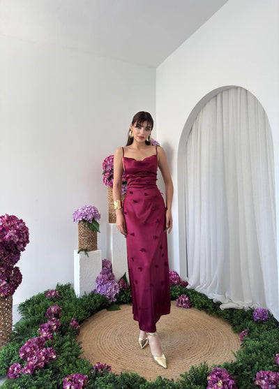 Rochie Dora cu detalii florale