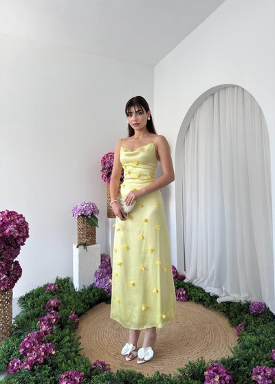 Rochie Dora cu detalii florale