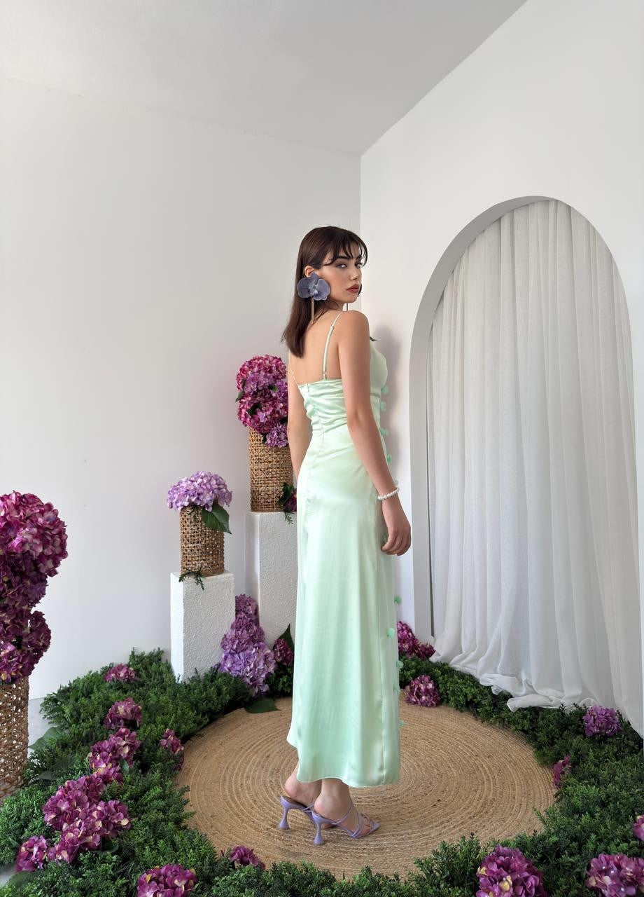 Rochie Dora cu detalii florale
