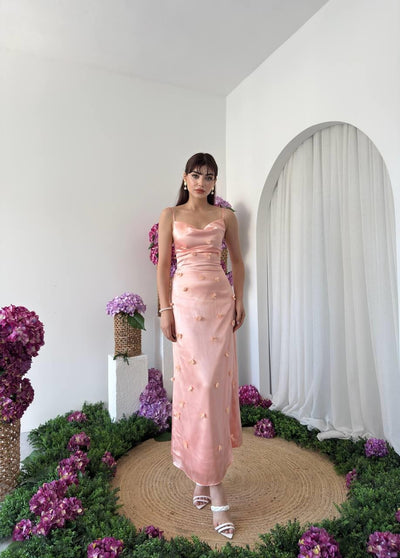 Rochie Dora cu detalii florale