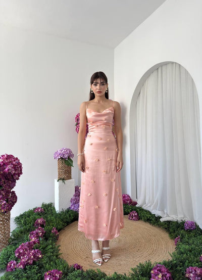 Rochie Dora cu detalii florale