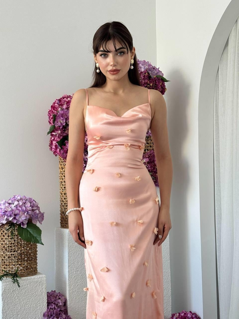 Rochie Dora cu detalii florale