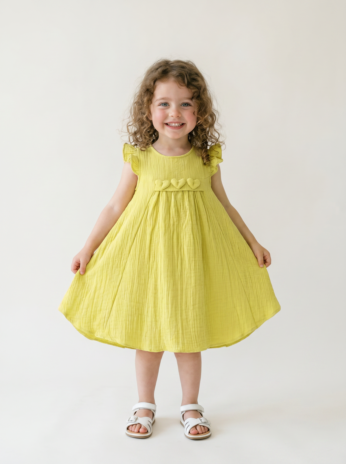 ROCHIE 3-6 ANI MUSLIN CU LYCRA TFA-3616 - Verde Deschis