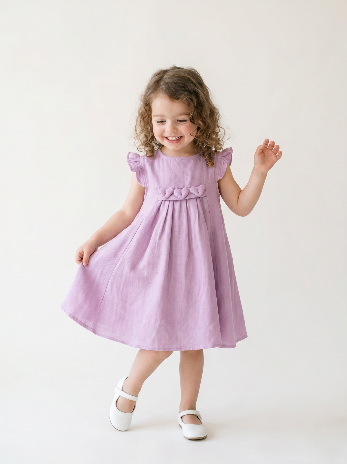 ROCHIE 3-6 ANI MUSLIN CU LYCRA TFA-3616 - Lila