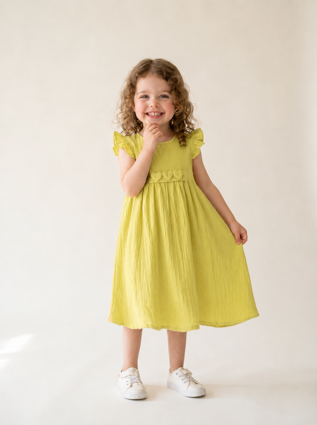 ROCHIE 3-6 ANI MUSLIN CU LYCRA TFA-3616 - Verde Deschis