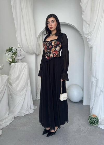 Rochie Elf cu Detalii Florale