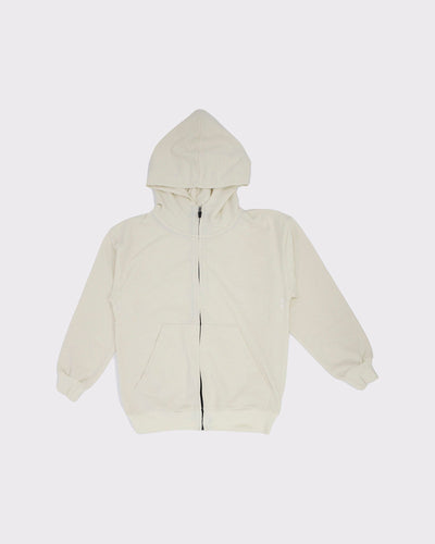 Genç Kapüşonlu Fermuarlı Sweatshirt | RG Brand | 9–15 Yaş | RG3285 - KREM