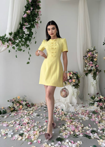 Rochie Evan cu fundă decorativă