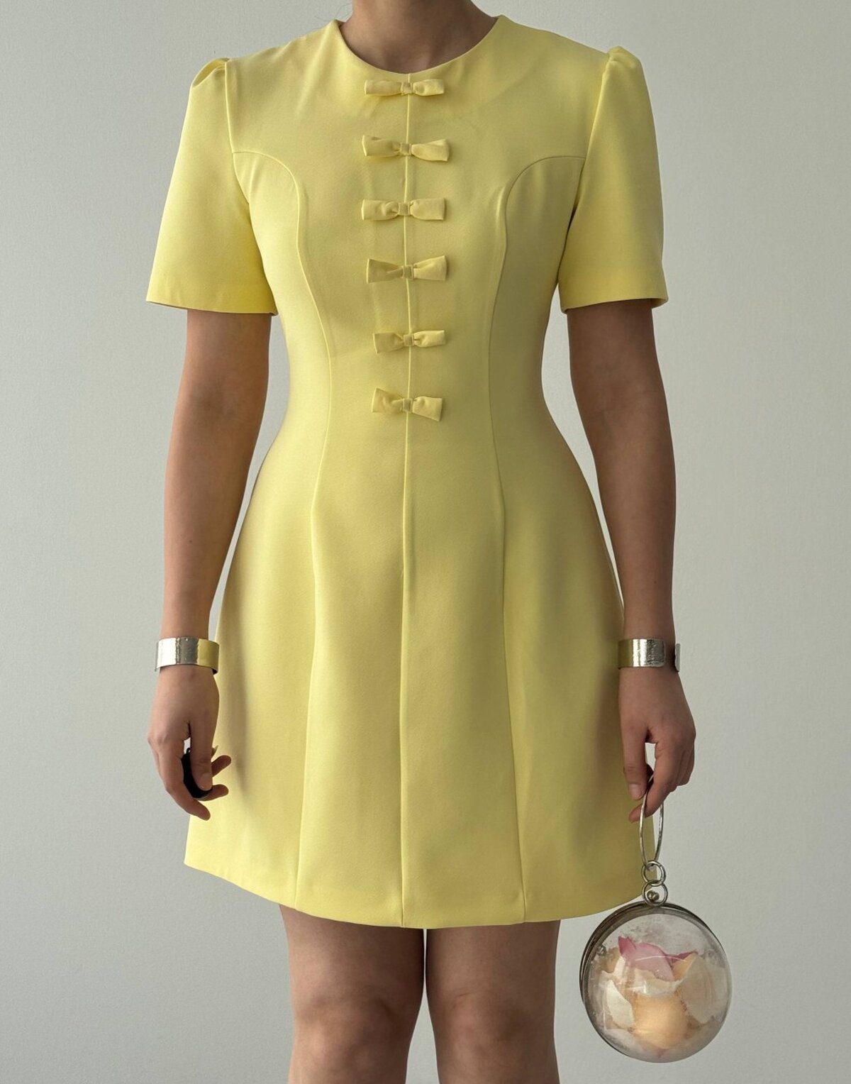 Rochie Evan cu fundă decorativă
