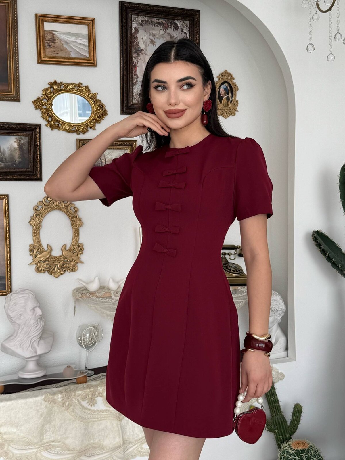 Rochie Evan cu detaliu fundă
