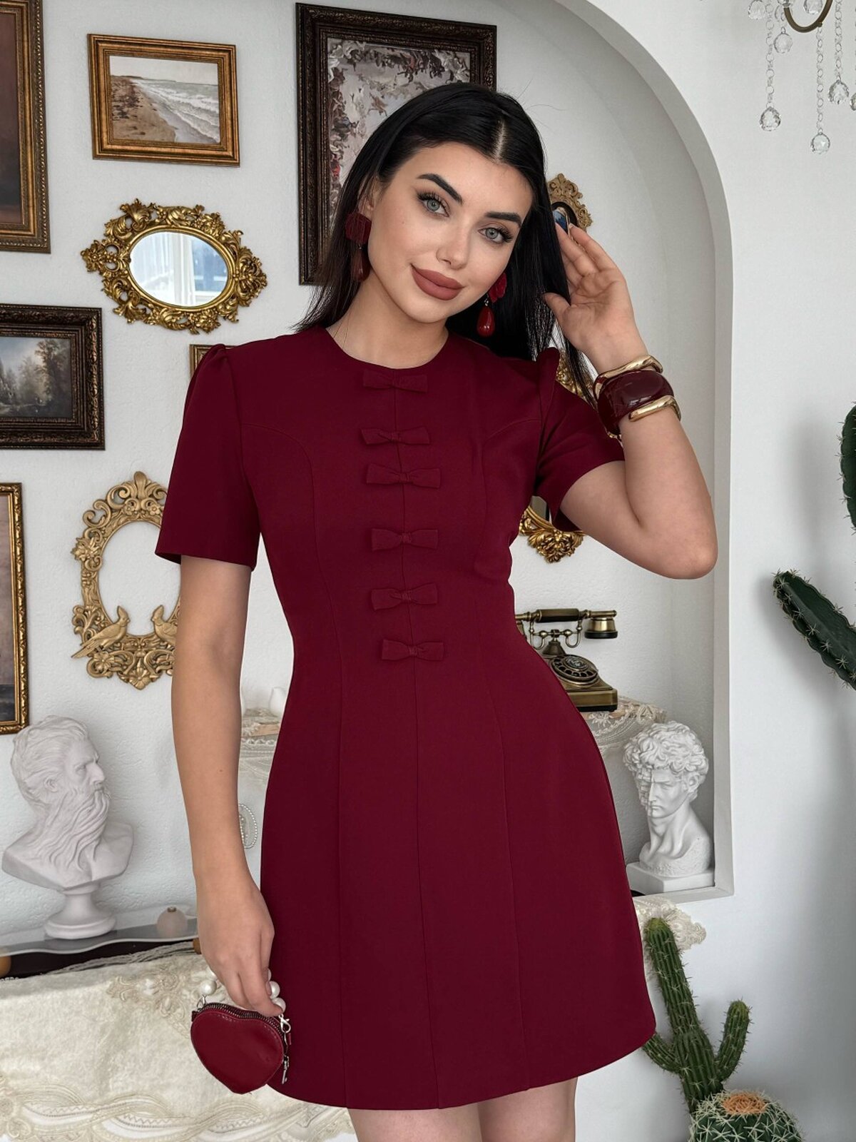 Rochie Evan cu detaliu fundă