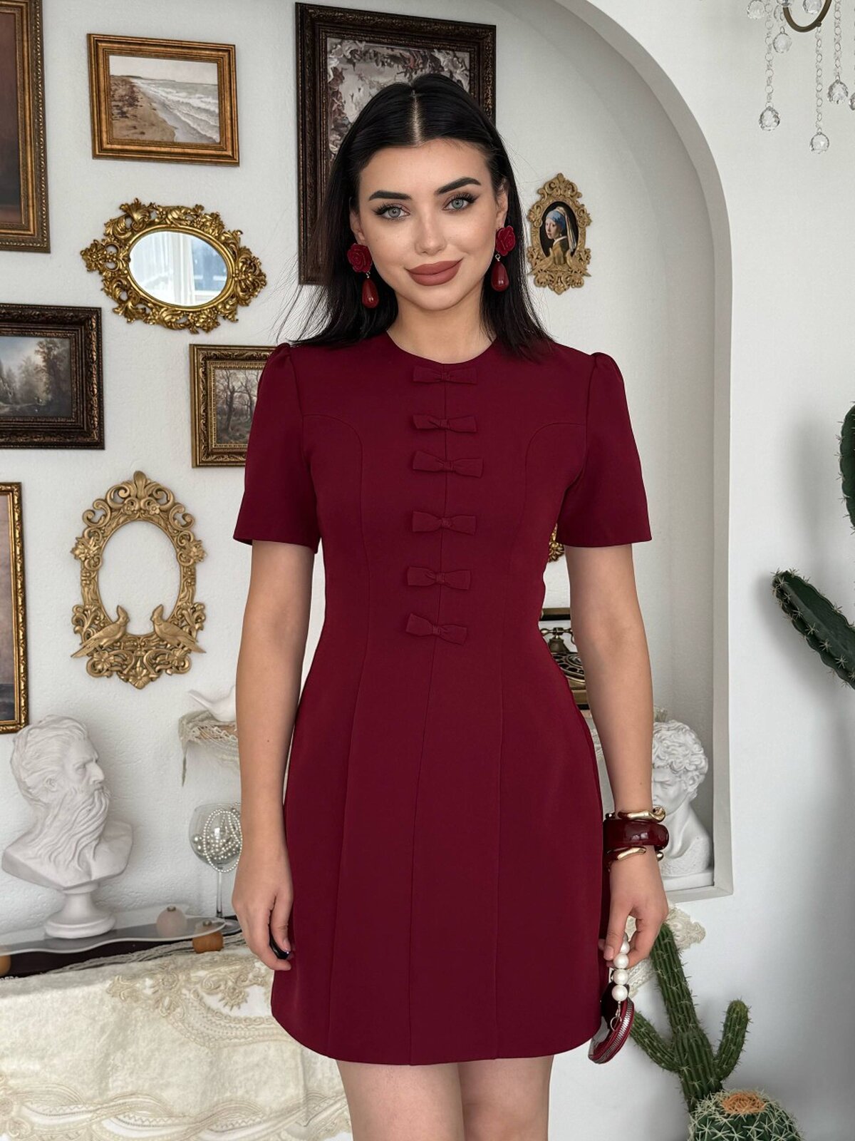 Rochie Evan cu detaliu fundă