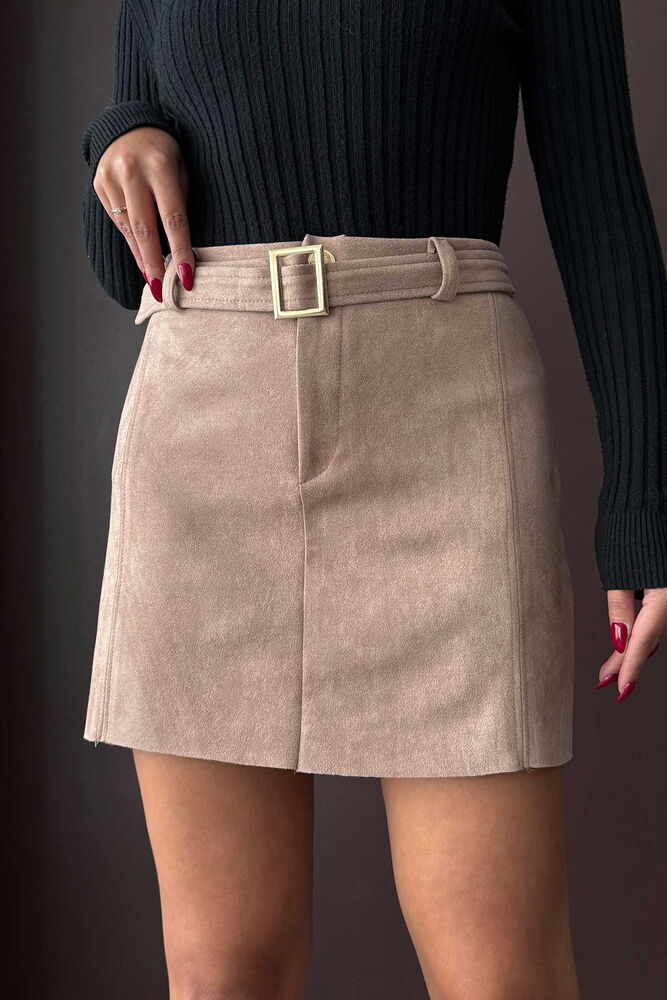 Fuste cu curea Topshow, en-gros - Mink | F1801