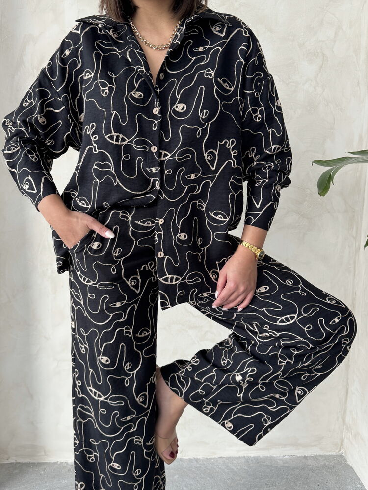 Embroidered Wholesale Shirt - Black