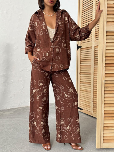 Pantaloni brodați en-gros -