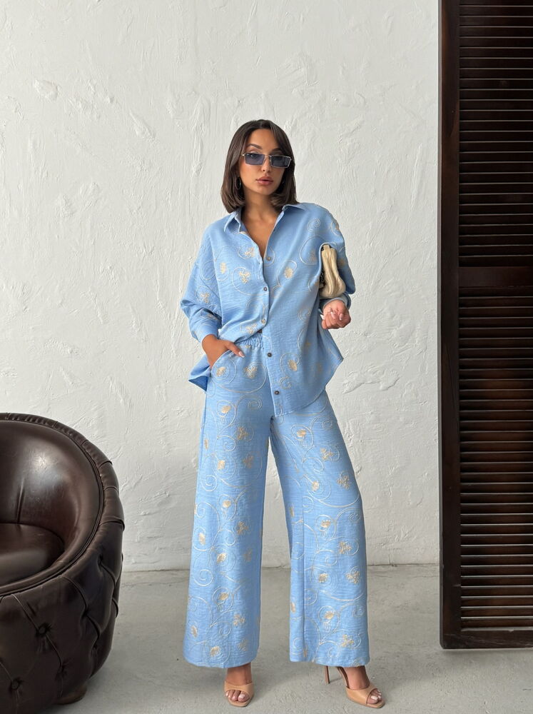 Pantaloni brodați en-gros -