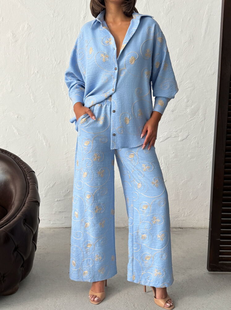 Pantaloni brodați en-gros -