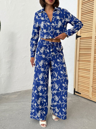 Pantaloni brodați - Saks