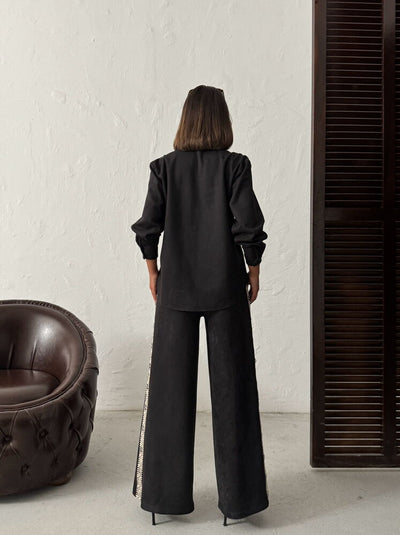 Topshow Wholesale Stylish Ruffle Patterned Blouse – Modern and Elegant Option | F1972