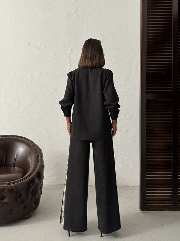 Bluză elegantă cu volane, en-gros, de la Topshow – Opțiune modernă și elegantă | F1972