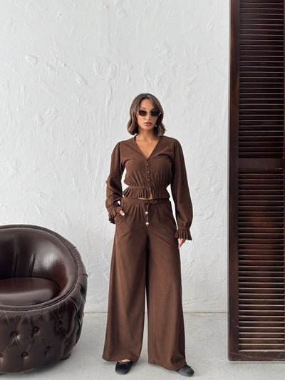 Topshow - Wholesale Corduroy Pants - Coffee