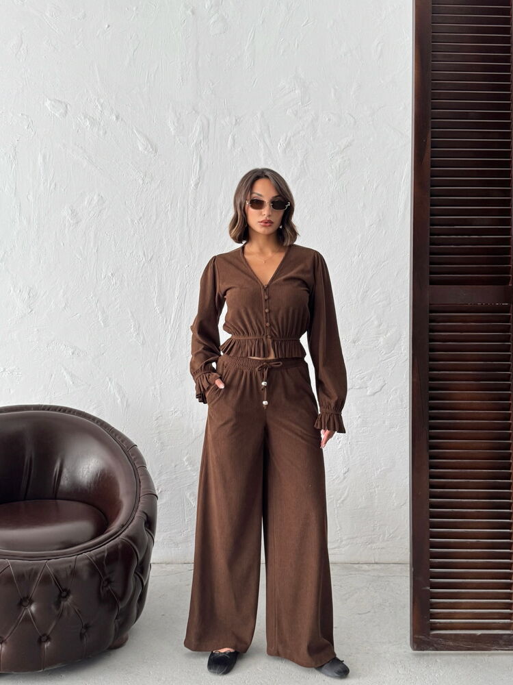 Topshow - Wholesale Corduroy Pants - Coffee