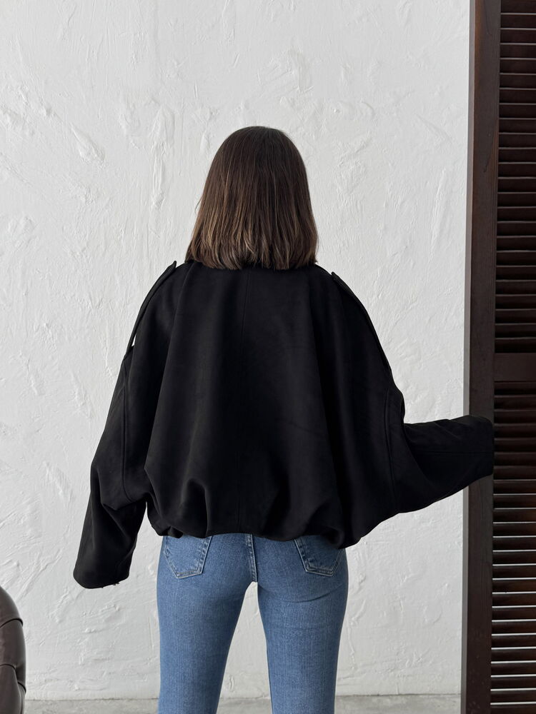 Topshow Scuba Suede Jacket - Black | F2017