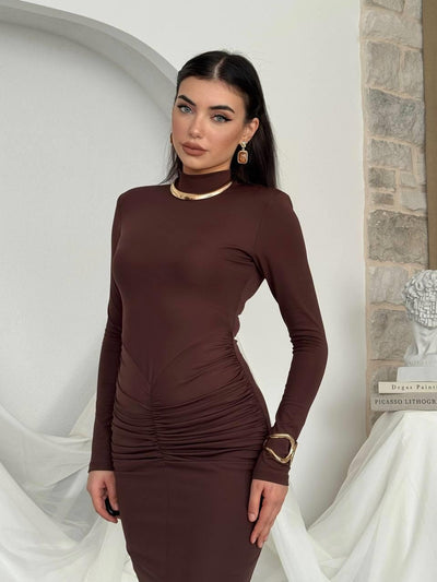 Ferya Büzgülü Elbise
