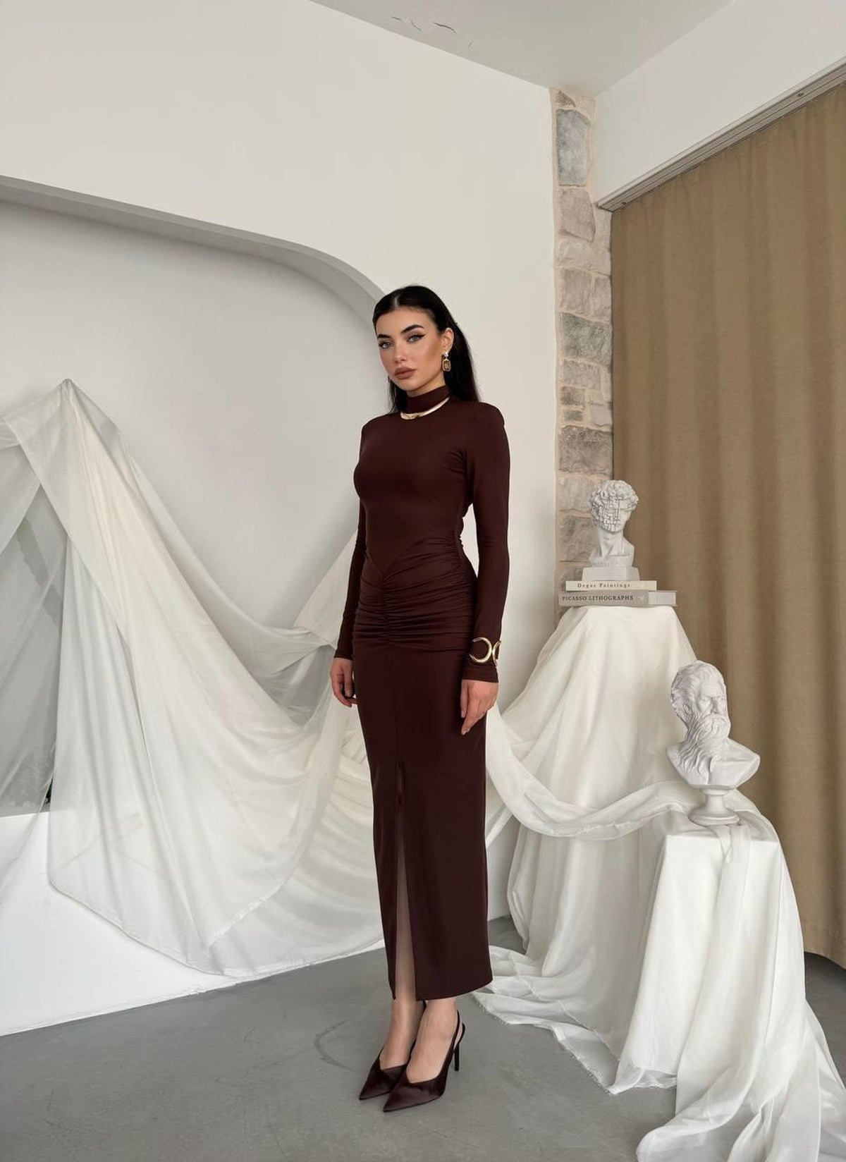 Ferya Büzgülü Elbise