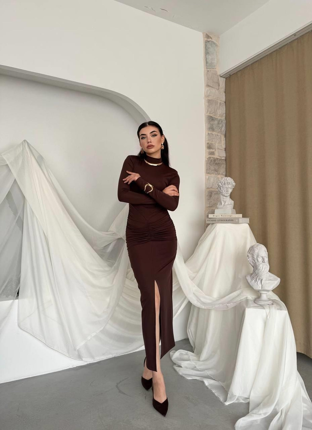 Ferya Büzgülü Elbise