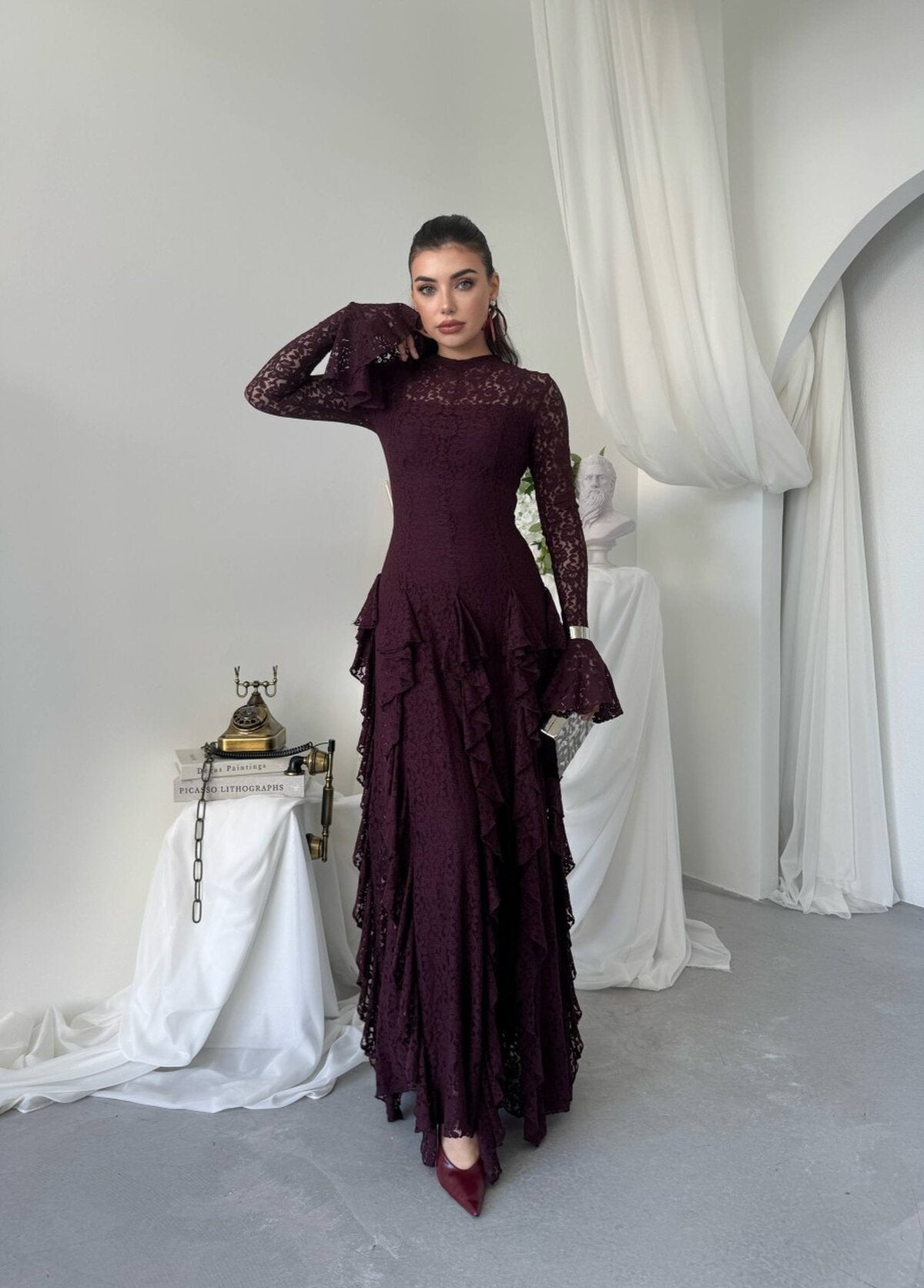 Furuz Midi Elbise