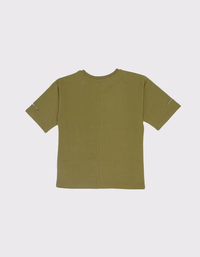Genç Kız Çocuk Baskılı Basic Tişört | 9–15 Yaş | Pamuk | RG Brand | RG3300 - PEMBE