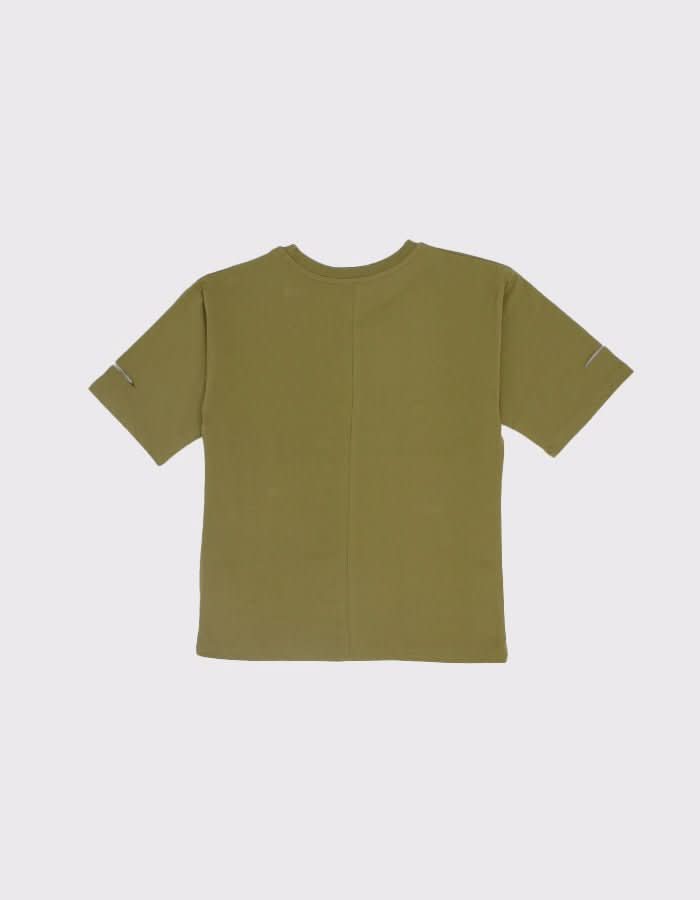 Genç Kız Çocuk Baskılı Basic Tişört | 9–15 Yaş | Pamuk | RG Brand | RG3300 - NAR