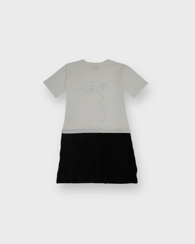 Genç Kız Pileli Elbise | 9–15 Yaş | RG Brand | RG3246 - SİYAH