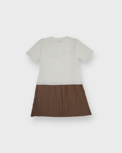 Genç Kız Pileli Elbise | 9–15 Yaş | RG Brand | RG3246 - SİYAH