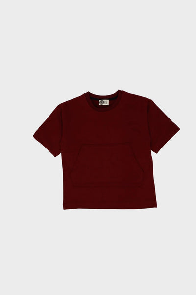 Genç Pamuk Kanguru Cepli Tişört | 9–15 Yaş | RG Brand | RG3382 - MİNT