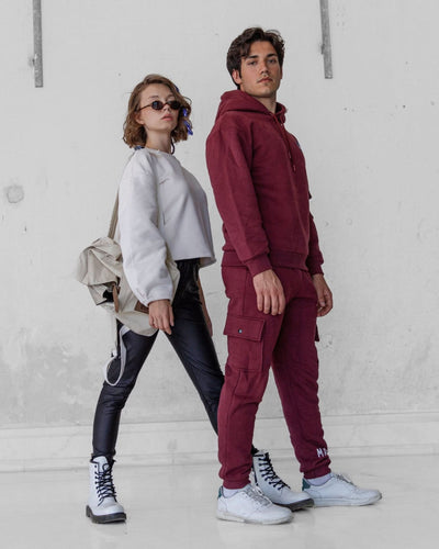 Genç Unisex Kapüşonlu Eşofman Takımı | 9–15 Yaş | RG Brand | RG3306 - PEMBE