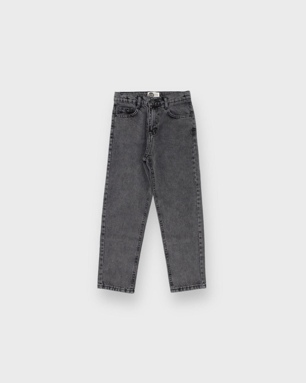 Genç Çocuk Regular Kesim Jean Pantolon | %100 Pamuk, Rahat Kesim | Kız & Erkek | 9–15 Yaş | RG3398 - SİYAH