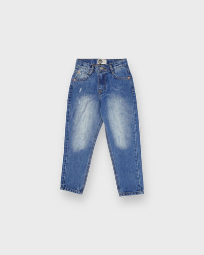 Genç Çocuk Regular Kesim Jean Pantolon | %100 Pamuk, Rahat Kesim | Kız & Erkek | 9–15 Yaş | RG3398 - SİYAH