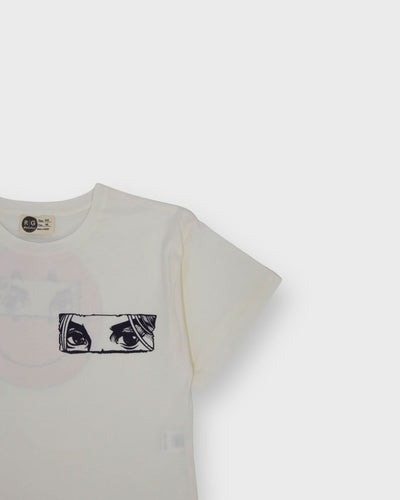 Genç Unisex Anime Baskılı Pamuk Tişört | 9–15 Yaş | RG Brand | RG3346 - EKRU