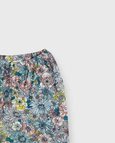 Genç Geniş Paça Yüksek Bel Elastik Pantolon | 9–15 Yaş | RG Brand | RG3335 - YEŞİL