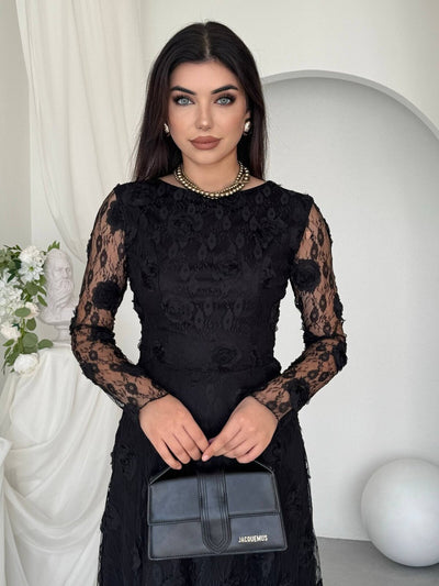 Rochie Gernu cu detalii florale