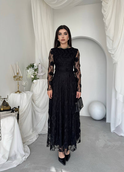 Rochie Gernu cu detalii florale