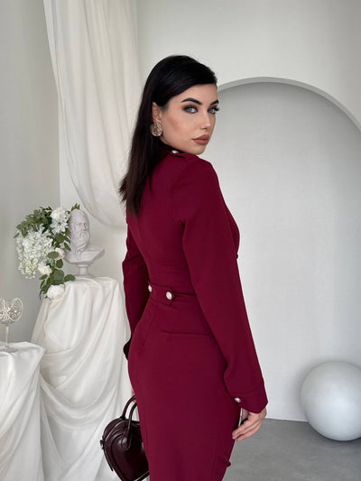 Gurea Düğme Detaylı Elbise