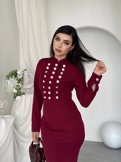 Gurea Düğme Detaylı Elbise